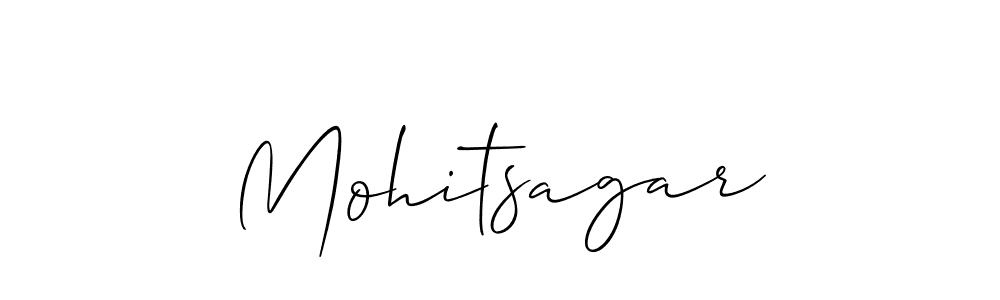 Design your own signature with our free online signature maker. With this signature software, you can create a handwritten (Allison_Script) signature for name Mohitsagar. Mohitsagar signature style 2 images and pictures png