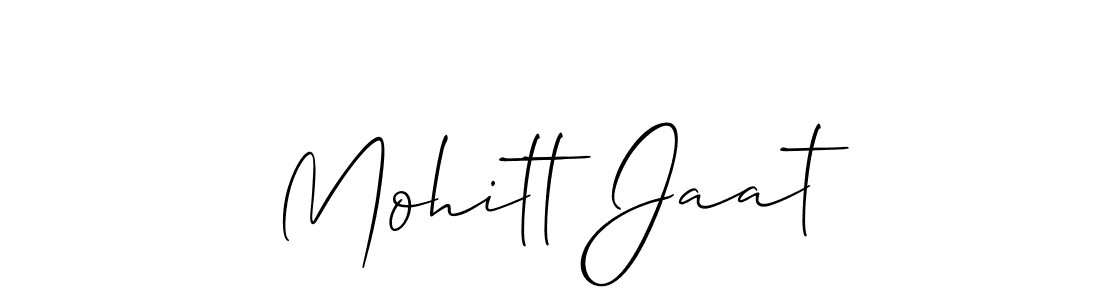 It looks lik you need a new signature style for name Mohitt Jaat. Design unique handwritten (Allison_Script) signature with our free signature maker in just a few clicks. Mohitt Jaat signature style 2 images and pictures png