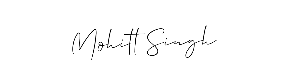 How to Draw Mohitt Singh signature style? Allison_Script is a latest design signature styles for name Mohitt Singh. Mohitt Singh signature style 2 images and pictures png