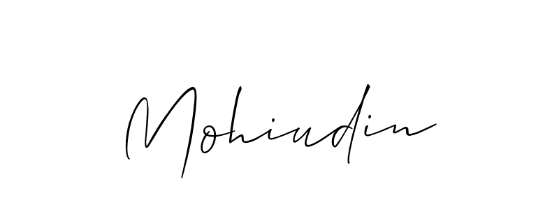 Make a beautiful signature design for name Mohiudin. Use this online signature maker to create a handwritten signature for free. Mohiudin signature style 2 images and pictures png