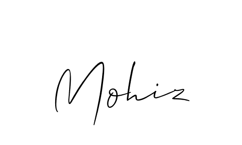 Make a beautiful signature design for name Mohiz. Use this online signature maker to create a handwritten signature for free. Mohiz signature style 2 images and pictures png