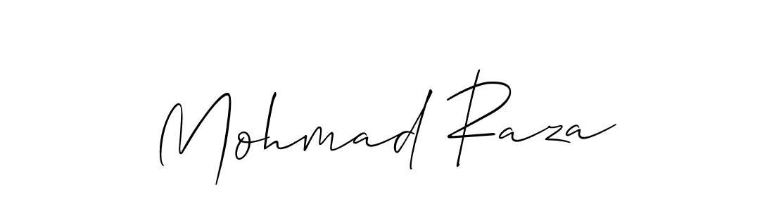 Make a beautiful signature design for name Mohmad Raza. With this signature (Allison_Script) style, you can create a handwritten signature for free. Mohmad Raza signature style 2 images and pictures png