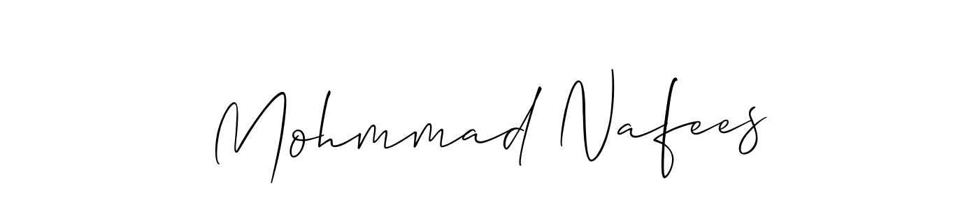 Make a beautiful signature design for name Mohmmad Nafees. With this signature (Allison_Script) style, you can create a handwritten signature for free. Mohmmad Nafees signature style 2 images and pictures png