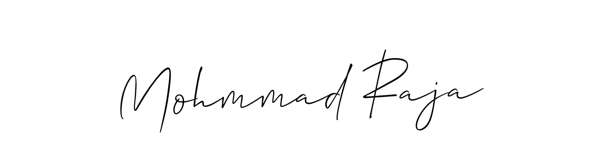 Also we have Mohmmad Raja name is the best signature style. Create professional handwritten signature collection using Allison_Script autograph style. Mohmmad Raja signature style 2 images and pictures png