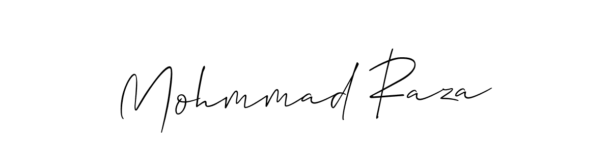 The best way (Allison_Script) to make a short signature is to pick only two or three words in your name. The name Mohmmad Raza include a total of six letters. For converting this name. Mohmmad Raza signature style 2 images and pictures png