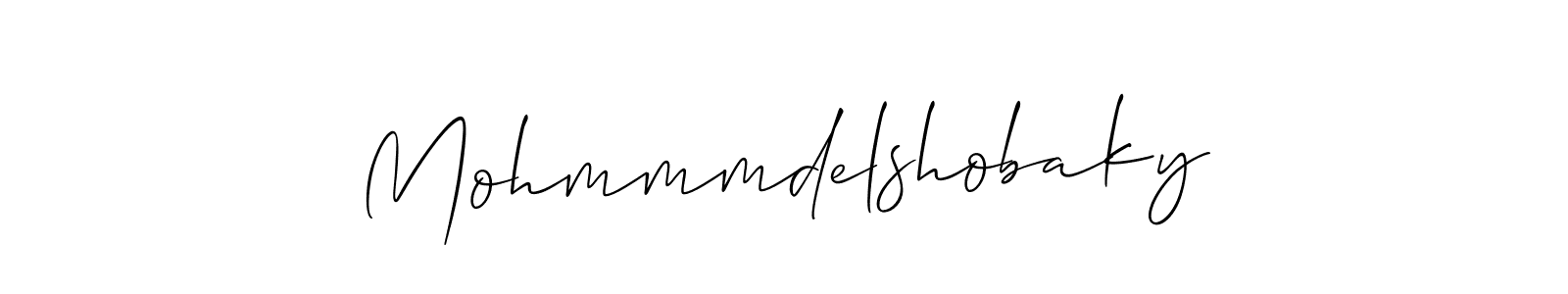 if you are searching for the best signature style for your name Mohmmmdelshobaky. so please give up your signature search. here we have designed multiple signature styles  using Allison_Script. Mohmmmdelshobaky signature style 2 images and pictures png