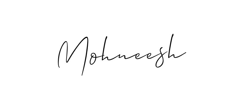 if you are searching for the best signature style for your name Mohneesh. so please give up your signature search. here we have designed multiple signature styles  using Allison_Script. Mohneesh signature style 2 images and pictures png