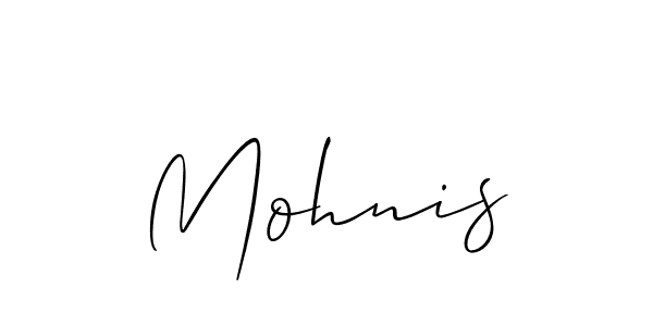 Also we have Mohnis name is the best signature style. Create professional handwritten signature collection using Allison_Script autograph style. Mohnis signature style 2 images and pictures png