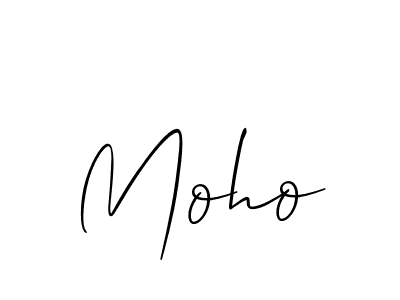 Make a beautiful signature design for name Moho. With this signature (Allison_Script) style, you can create a handwritten signature for free. Moho signature style 2 images and pictures png