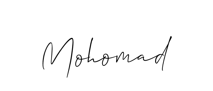 You should practise on your own different ways (Allison_Script) to write your name (Mohomad) in signature. don't let someone else do it for you. Mohomad signature style 2 images and pictures png