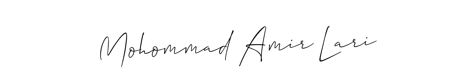 How to make Mohommad Amir Lari name signature. Use Allison_Script style for creating short signs online. This is the latest handwritten sign. Mohommad Amir Lari signature style 2 images and pictures png