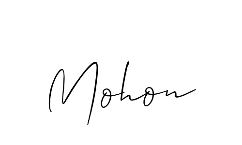 How to Draw Mohon signature style? Allison_Script is a latest design signature styles for name Mohon. Mohon signature style 2 images and pictures png