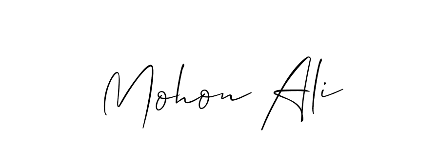 Mohon Ali stylish signature style. Best Handwritten Sign (Allison_Script) for my name. Handwritten Signature Collection Ideas for my name Mohon Ali. Mohon Ali signature style 2 images and pictures png