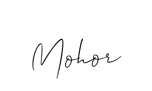 Make a beautiful signature design for name Mohor. With this signature (Allison_Script) style, you can create a handwritten signature for free. Mohor signature style 2 images and pictures png