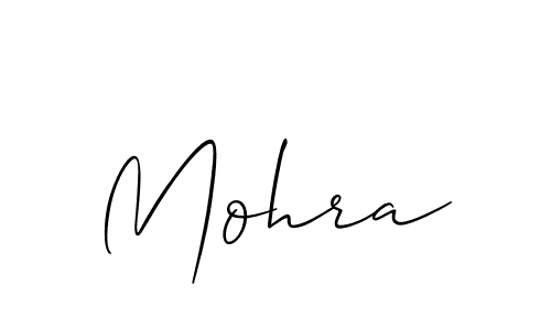 How to make Mohra signature? Allison_Script is a professional autograph style. Create handwritten signature for Mohra name. Mohra signature style 2 images and pictures png