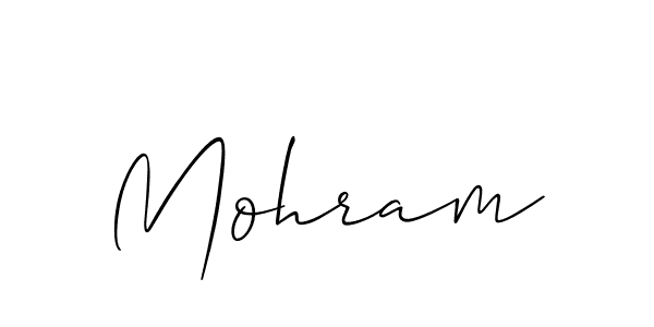 Best and Professional Signature Style for Mohram. Allison_Script Best Signature Style Collection. Mohram signature style 2 images and pictures png