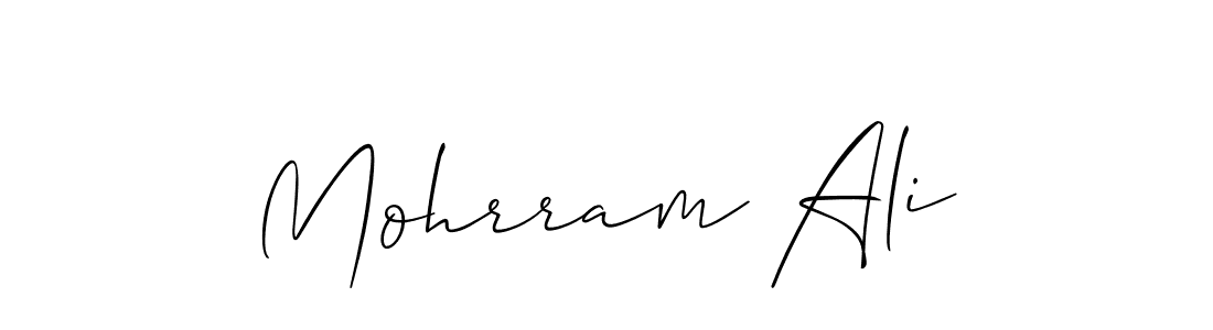 You should practise on your own different ways (Allison_Script) to write your name (Mohrram Ali) in signature. don't let someone else do it for you. Mohrram Ali signature style 2 images and pictures png