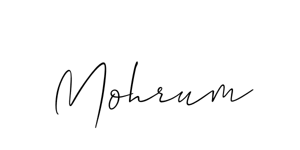 You should practise on your own different ways (Allison_Script) to write your name (Mohrum) in signature. don't let someone else do it for you. Mohrum signature style 2 images and pictures png