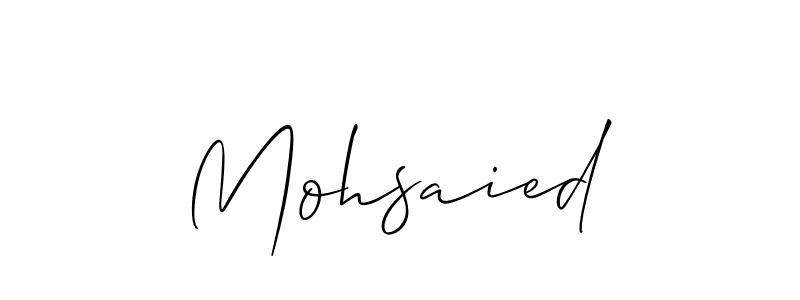 Similarly Allison_Script is the best handwritten signature design. Signature creator online .You can use it as an online autograph creator for name Mohsaied. Mohsaied signature style 2 images and pictures png