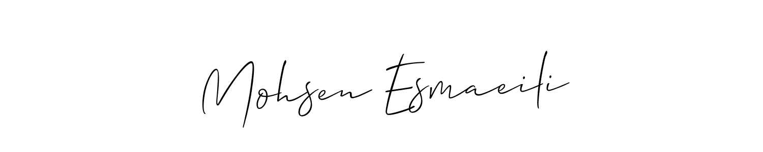 Allison_Script is a professional signature style that is perfect for those who want to add a touch of class to their signature. It is also a great choice for those who want to make their signature more unique. Get Mohsen Esmaeili name to fancy signature for free. Mohsen Esmaeili signature style 2 images and pictures png