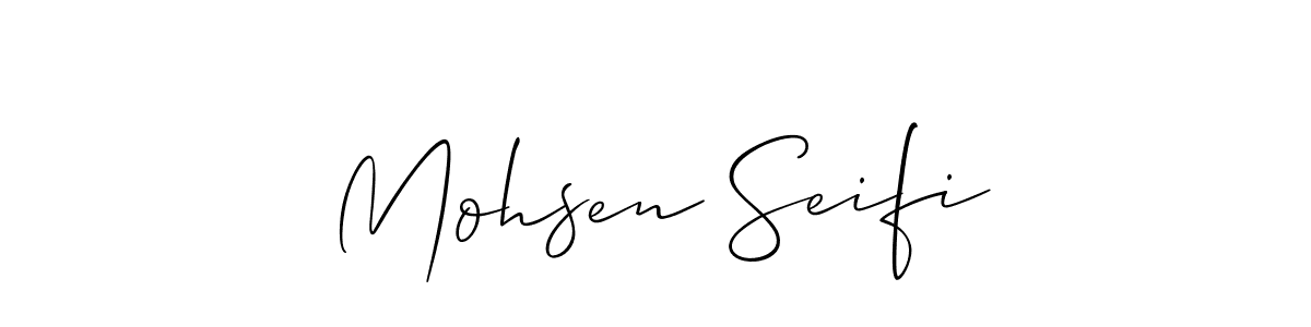 Create a beautiful signature design for name Mohsen Seifi. With this signature (Allison_Script) fonts, you can make a handwritten signature for free. Mohsen Seifi signature style 2 images and pictures png