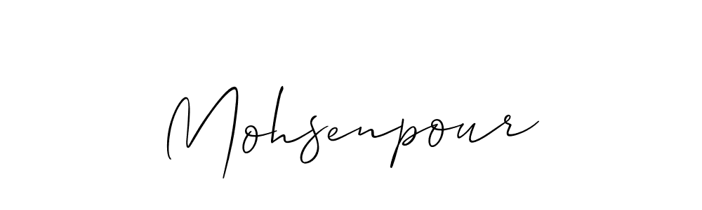 Mohsenpour stylish signature style. Best Handwritten Sign (Allison_Script) for my name. Handwritten Signature Collection Ideas for my name Mohsenpour. Mohsenpour signature style 2 images and pictures png