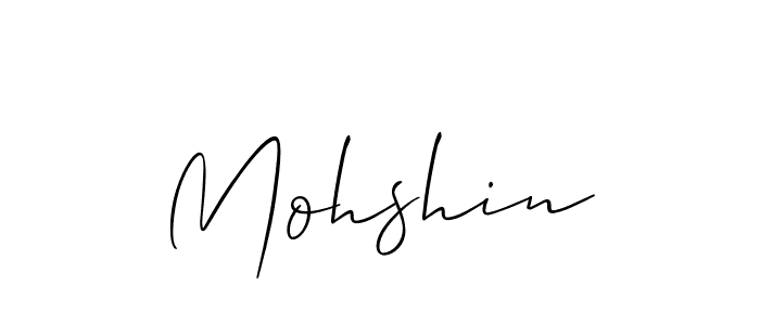 if you are searching for the best signature style for your name Mohshin. so please give up your signature search. here we have designed multiple signature styles  using Allison_Script. Mohshin signature style 2 images and pictures png