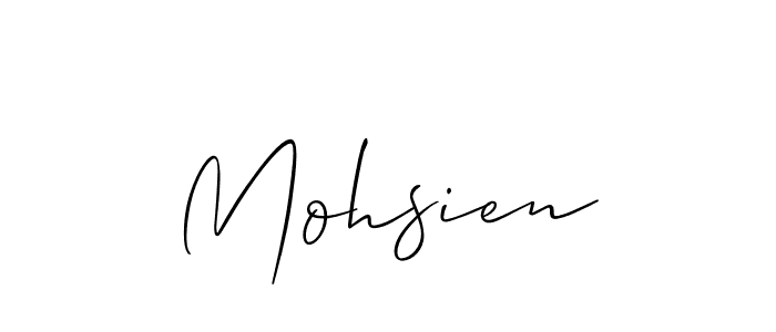 Here are the top 10 professional signature styles for the name Mohsien. These are the best autograph styles you can use for your name. Mohsien signature style 2 images and pictures png