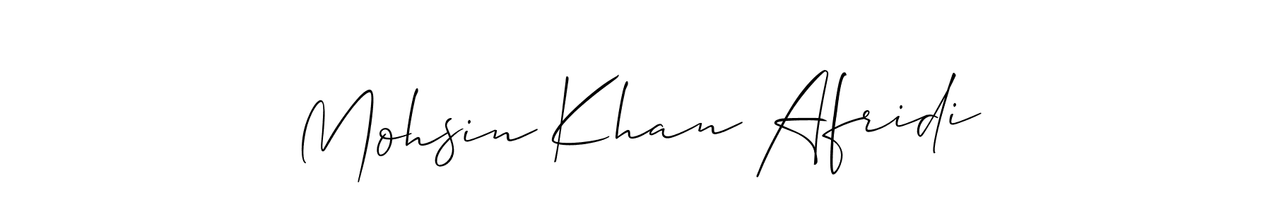 if you are searching for the best signature style for your name Mohsin Khan Afridi. so please give up your signature search. here we have designed multiple signature styles  using Allison_Script. Mohsin Khan Afridi signature style 2 images and pictures png