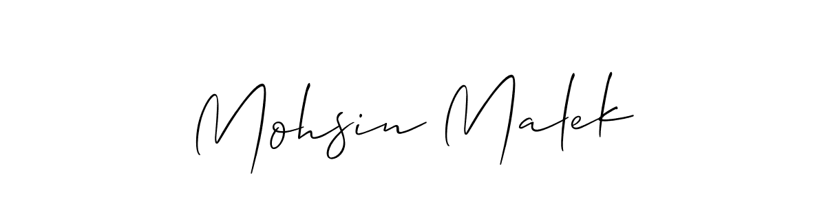 How to Draw Mohsin Malek signature style? Allison_Script is a latest design signature styles for name Mohsin Malek. Mohsin Malek signature style 2 images and pictures png