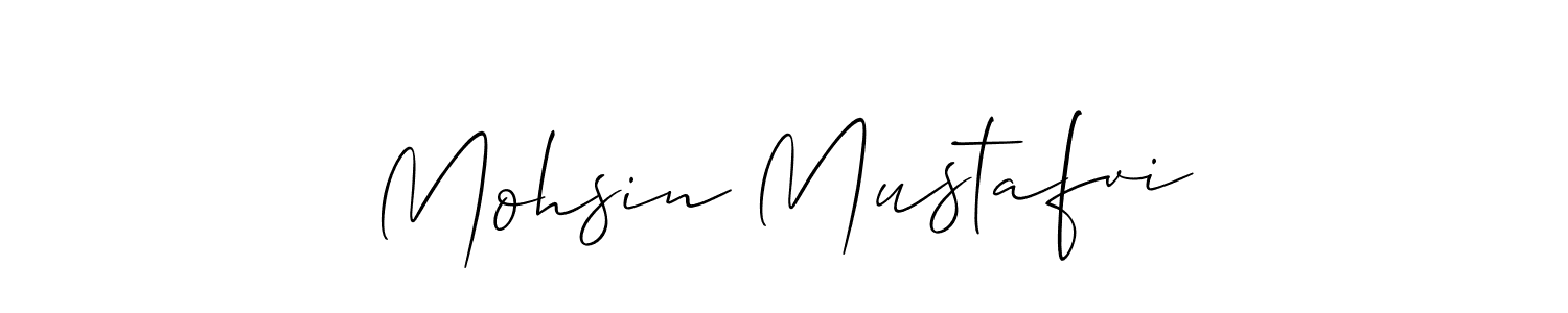 Make a short Mohsin Mustafvi signature style. Manage your documents anywhere anytime using Allison_Script. Create and add eSignatures, submit forms, share and send files easily. Mohsin Mustafvi signature style 2 images and pictures png