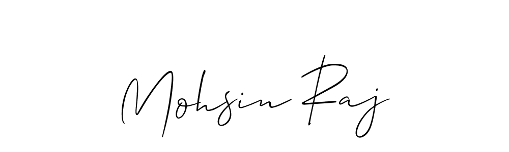 Also we have Mohsin Raj name is the best signature style. Create professional handwritten signature collection using Allison_Script autograph style. Mohsin Raj signature style 2 images and pictures png