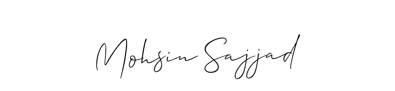 Make a beautiful signature design for name Mohsin Sajjad. Use this online signature maker to create a handwritten signature for free. Mohsin Sajjad signature style 2 images and pictures png