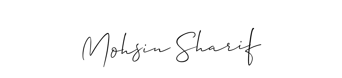 It looks lik you need a new signature style for name Mohsin Sharif. Design unique handwritten (Allison_Script) signature with our free signature maker in just a few clicks. Mohsin Sharif signature style 2 images and pictures png