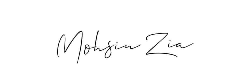 How to Draw Mohsin Zia signature style? Allison_Script is a latest design signature styles for name Mohsin Zia. Mohsin Zia signature style 2 images and pictures png