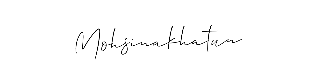 Once you've used our free online signature maker to create your best signature Allison_Script style, it's time to enjoy all of the benefits that Mohsinakhatun name signing documents. Mohsinakhatun signature style 2 images and pictures png