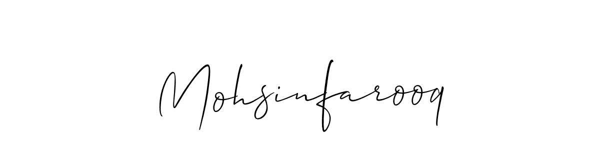 It looks lik you need a new signature style for name Mohsinfarooq. Design unique handwritten (Allison_Script) signature with our free signature maker in just a few clicks. Mohsinfarooq signature style 2 images and pictures png