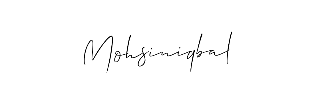 Mohsiniqbal stylish signature style. Best Handwritten Sign (Allison_Script) for my name. Handwritten Signature Collection Ideas for my name Mohsiniqbal. Mohsiniqbal signature style 2 images and pictures png