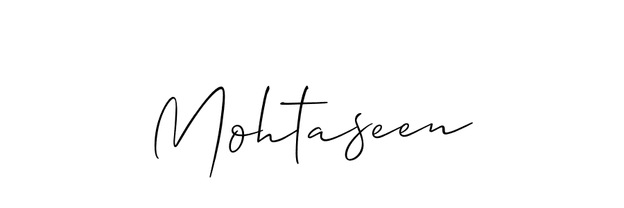 if you are searching for the best signature style for your name Mohtaseen. so please give up your signature search. here we have designed multiple signature styles  using Allison_Script. Mohtaseen signature style 2 images and pictures png