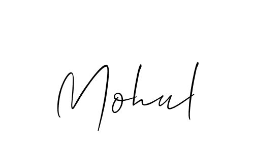 Design your own signature with our free online signature maker. With this signature software, you can create a handwritten (Allison_Script) signature for name Mohul. Mohul signature style 2 images and pictures png