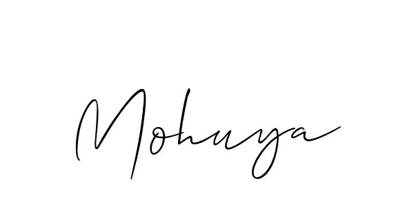 How to make Mohuya name signature. Use Allison_Script style for creating short signs online. This is the latest handwritten sign. Mohuya signature style 2 images and pictures png