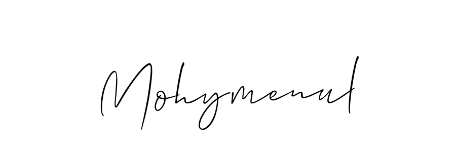 Design your own signature with our free online signature maker. With this signature software, you can create a handwritten (Allison_Script) signature for name Mohymenul. Mohymenul signature style 2 images and pictures png