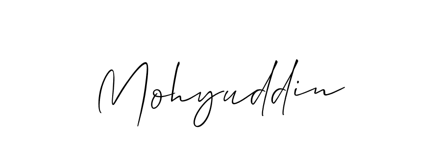 It looks lik you need a new signature style for name Mohyuddin. Design unique handwritten (Allison_Script) signature with our free signature maker in just a few clicks. Mohyuddin signature style 2 images and pictures png