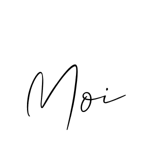 Make a beautiful signature design for name Moi. With this signature (Allison_Script) style, you can create a handwritten signature for free. Moi signature style 2 images and pictures png