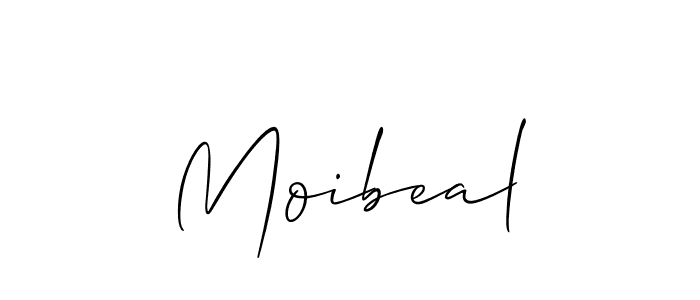 Use a signature maker to create a handwritten signature online. With this signature software, you can design (Allison_Script) your own signature for name Moibeal. Moibeal signature style 2 images and pictures png