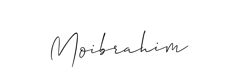 You should practise on your own different ways (Allison_Script) to write your name (Moibrahim) in signature. don't let someone else do it for you. Moibrahim signature style 2 images and pictures png