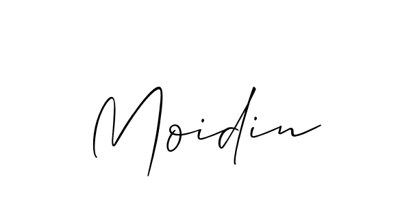 How to make Moidin signature? Allison_Script is a professional autograph style. Create handwritten signature for Moidin name. Moidin signature style 2 images and pictures png