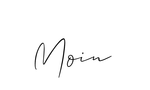 Also we have Moin  name is the best signature style. Create professional handwritten signature collection using Allison_Script autograph style. Moin  signature style 2 images and pictures png