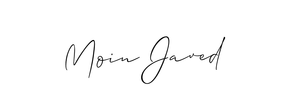 Make a short Moin Javed signature style. Manage your documents anywhere anytime using Allison_Script. Create and add eSignatures, submit forms, share and send files easily. Moin Javed signature style 2 images and pictures png