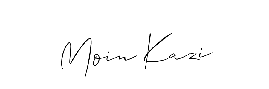 How to make Moin Kazi signature? Allison_Script is a professional autograph style. Create handwritten signature for Moin Kazi name. Moin Kazi signature style 2 images and pictures png